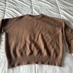 Blu Pepper Chocolate Brown Crew Neck Sweater